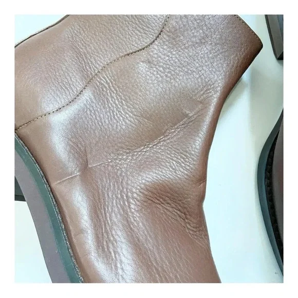 NEW Cole Haan River Waterproof Pebbled Leather Booties size 10 - Picture 3 of 13